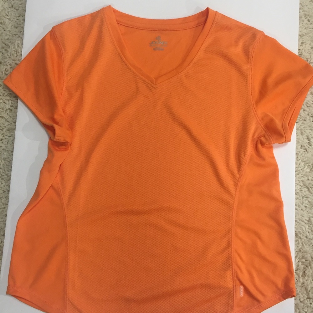 [Jockey] large orange short sleeve tee workout